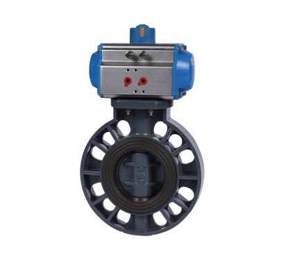 UPVC/CPVP 气动蝶阀(图1)