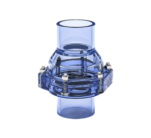 UPVC透明管件 翻板止回阀