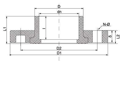 UPVC管  法兰(图2)