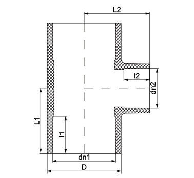 CPVC管  异径三通(图1)